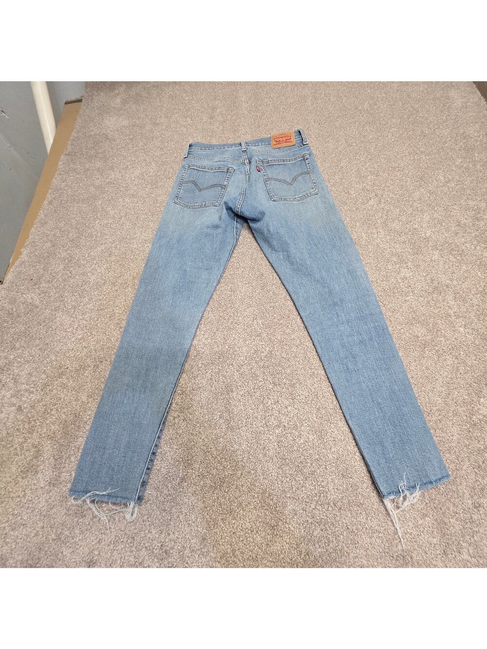 indie sleaze Levi's Wedgie Skinny Jeans 27 high rise Light Wash Distressed frey